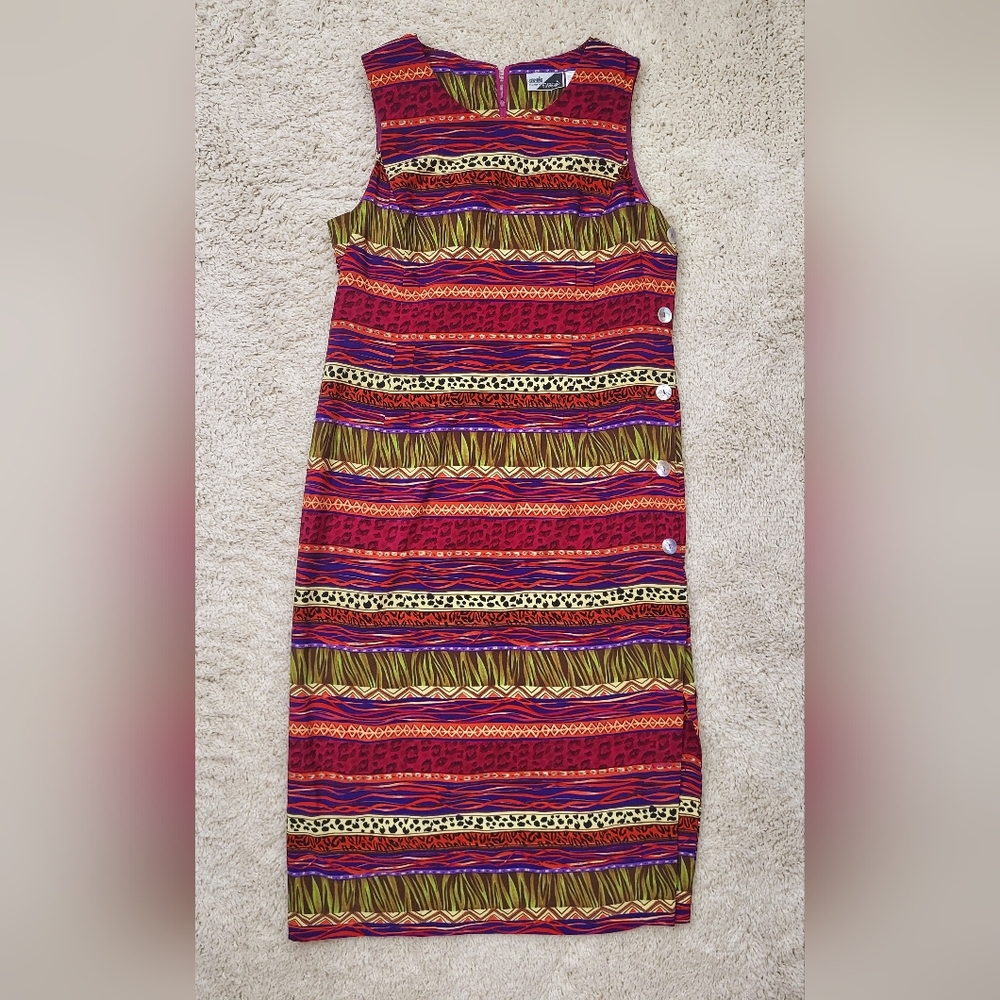90s Vintage Colorful Patterned Skirt NWT